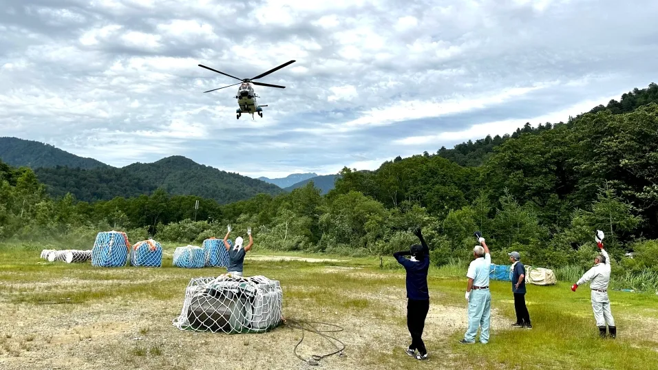 山小屋への納品（お疲れさまでした！）（2024年7月）