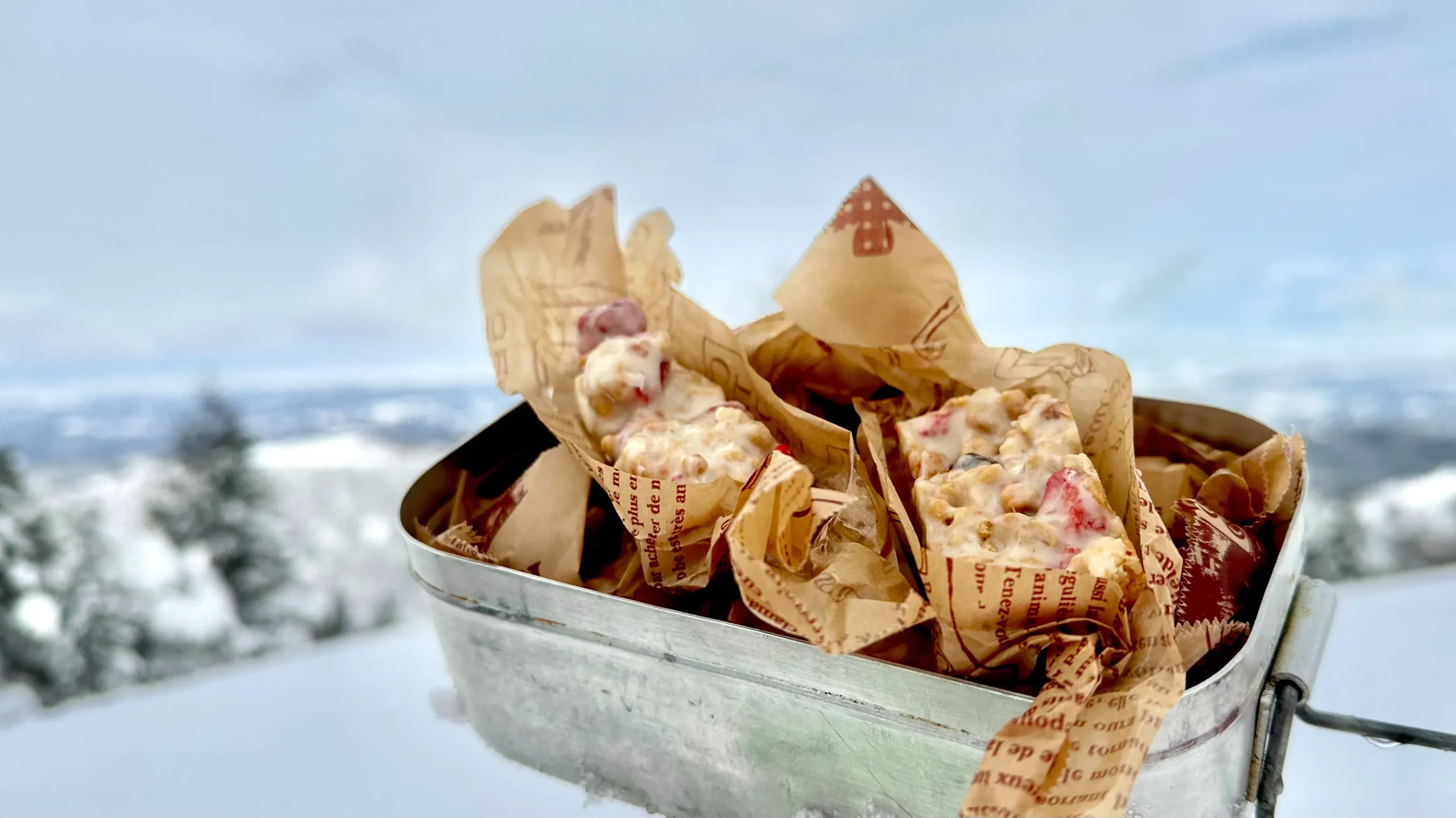 ～とやまのやま～　冬の「牛岳（うしだけ）」（987m）でいちごチョコバー♪